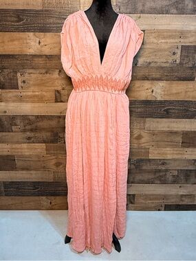 NEW NWT Women's Blush Pink/Tyrie Maxi Dress Large L TEP 124